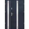 Drzwi zewnetrzne dwuskrzydłowe S61 INOX antracyt 55mm